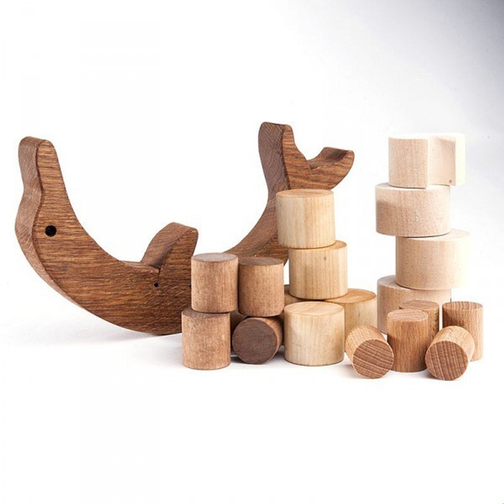 Деревянный балансир Дельфин Леснушки