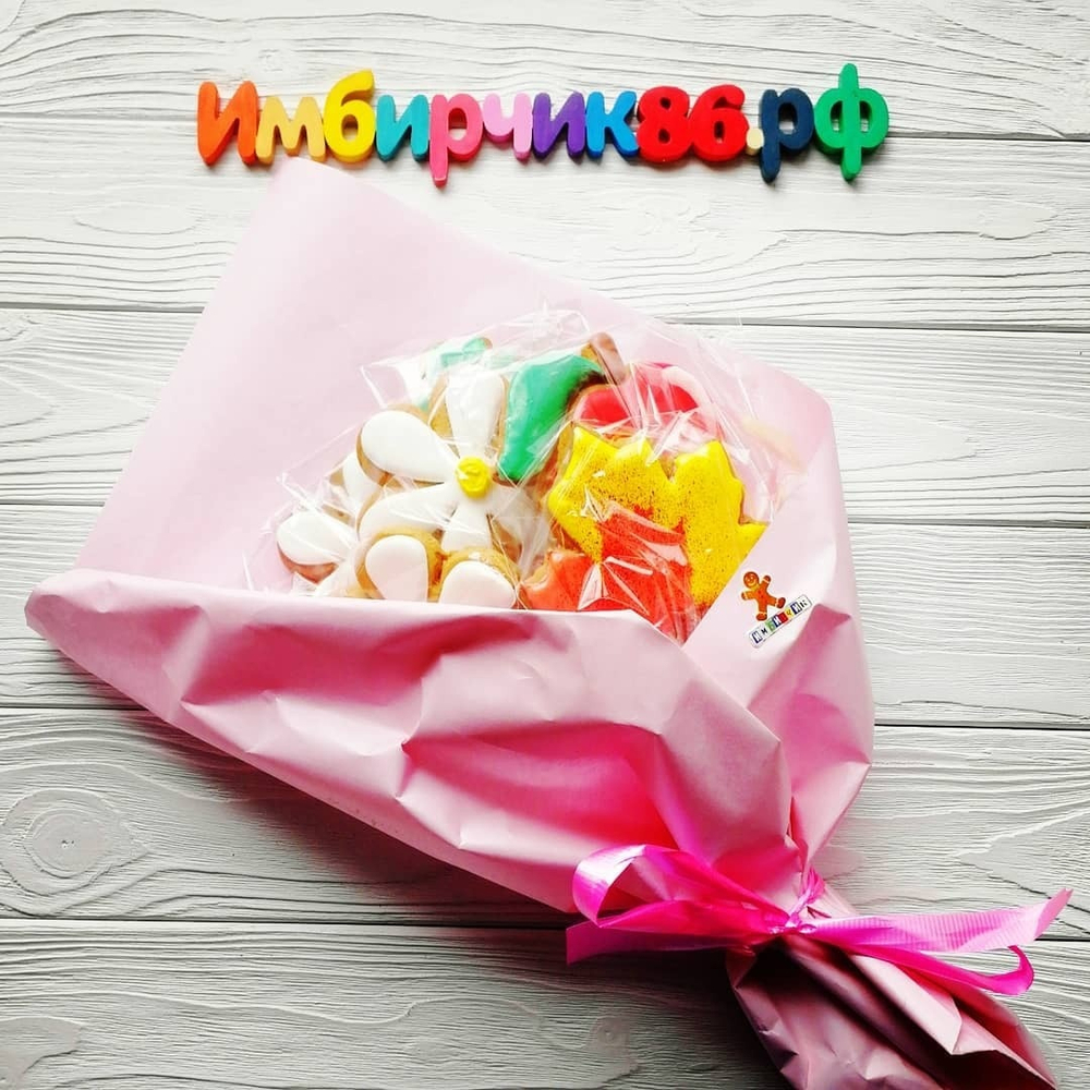 Имбирные пряники цветы