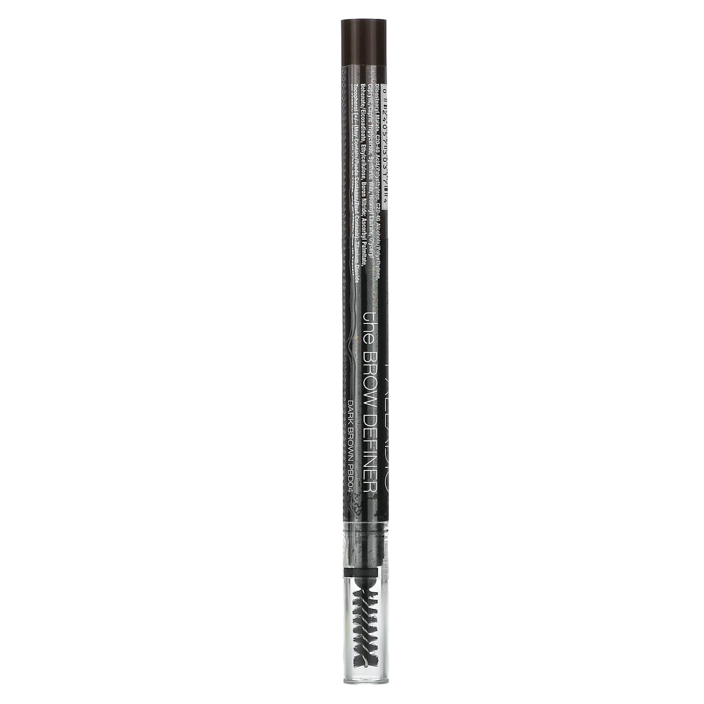 Palladio, The Brow Definer, карандаш для бровей, выдвижной, темно-коричневый PBD04, 0,24 г (0,0084 унции)