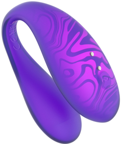 Парный вибромассажер TWIN+ Purple с пультом дистанционного управления и управлением через приложение