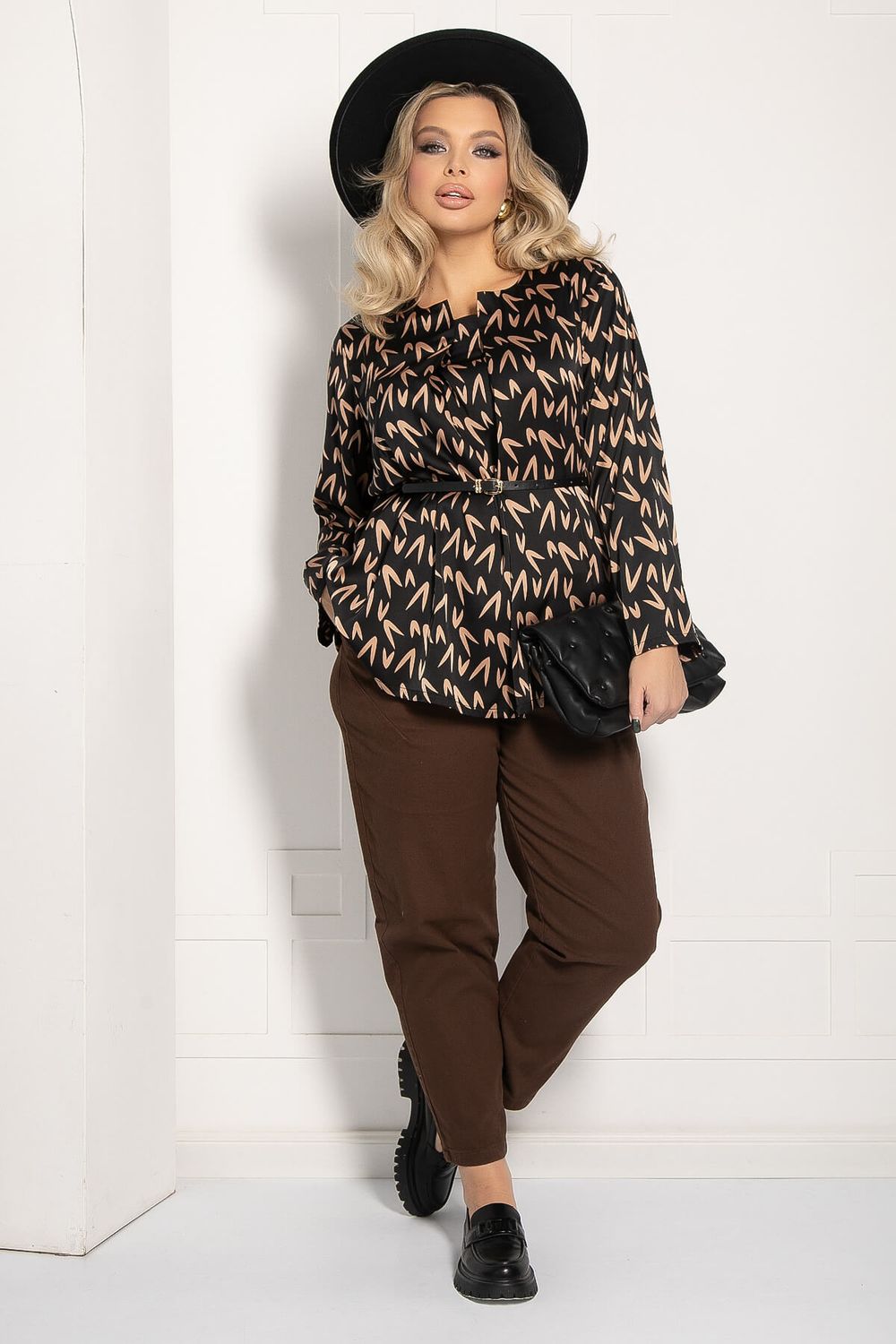 Блуза Ланта (черная) Б12710-37 LT Collection