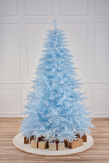 Ель искусственная Голубая 1,5 м Подставка Металл 100% Литые веточки МаксКристмас