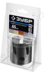 ЗУБР ПРОУНИВЕРСАЛ 65 мм, Коронка с твердосплавными резцами, Профессионал (29514-65)