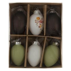 GAEM Набор из 6-ти изделий декоративных подвесных "Яйцо пасхальное" (4*6), L13 W16 H4,5 см