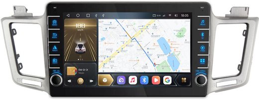 Магнитола для Toyota RAV4 XA40 2012-2019 - Carmedia SF-1610 (кнопки и крутилки), Android 12, TS10,  CarPlay, 4G SIM-слот