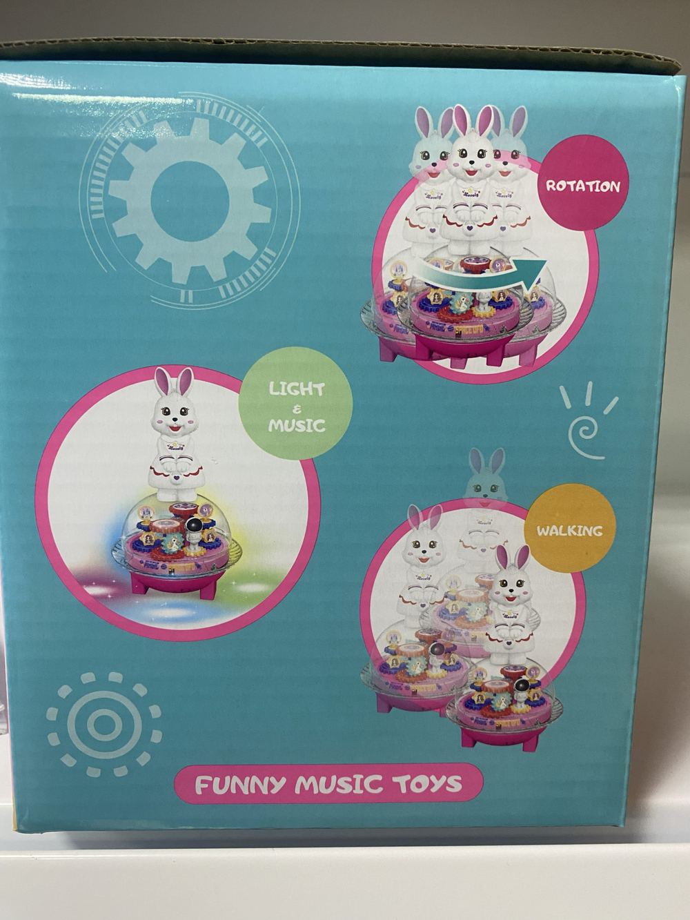 Детская игрушка "Зайка" , цвет розовый