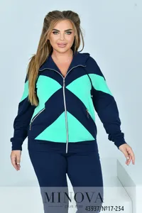 Костюм 17-254-синий-ментол Minova