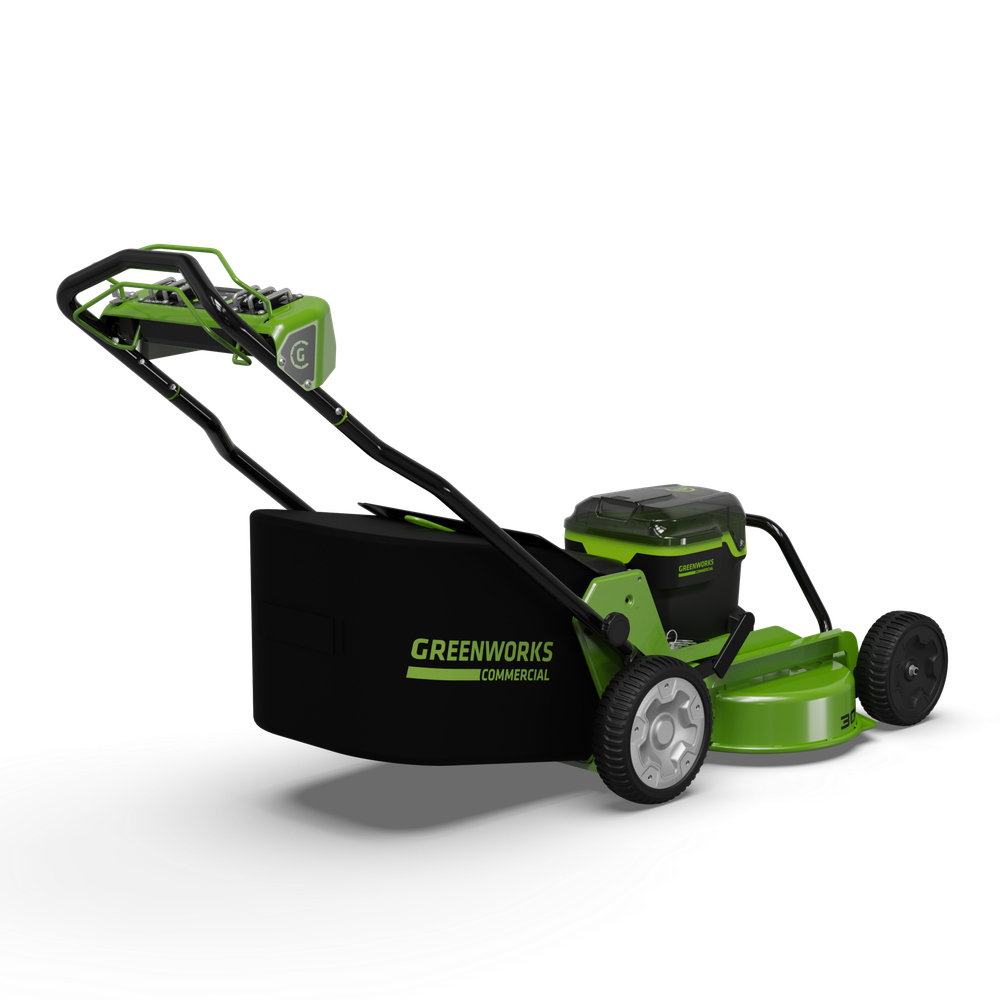 Cамоходная аккумуляторная газонокосилка Greenworks 82LM30S , 82v, 76 см, (2519207U3B), с 3хАКБ 5Ач и ЗУ для 2-х аккумуляторов