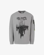 Лонгслив Heartz The Castle Boxy Серый