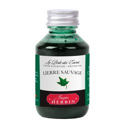 Чернила во флаконе Herbin 100 мл Lierre sauvage зеленые (17037T)