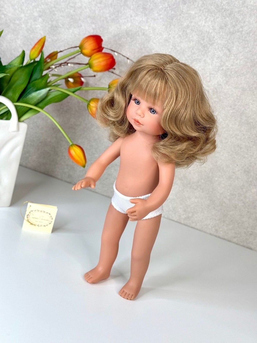 Кукла D Nenes виниловая 34см Xavi без одежды (022359W)