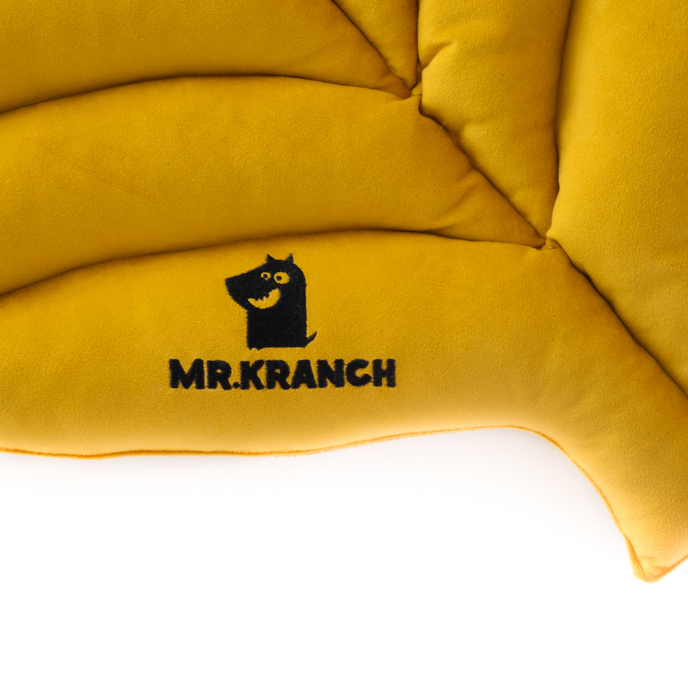 Лежанка Mr.Kranch для собак Листочек большая, размер 120х73х6см, охра