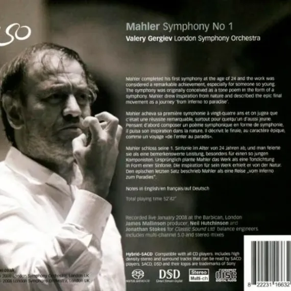 Mahler, Valery Gergiev, London Symphony Orchestra - Symphony No 1 SACD
