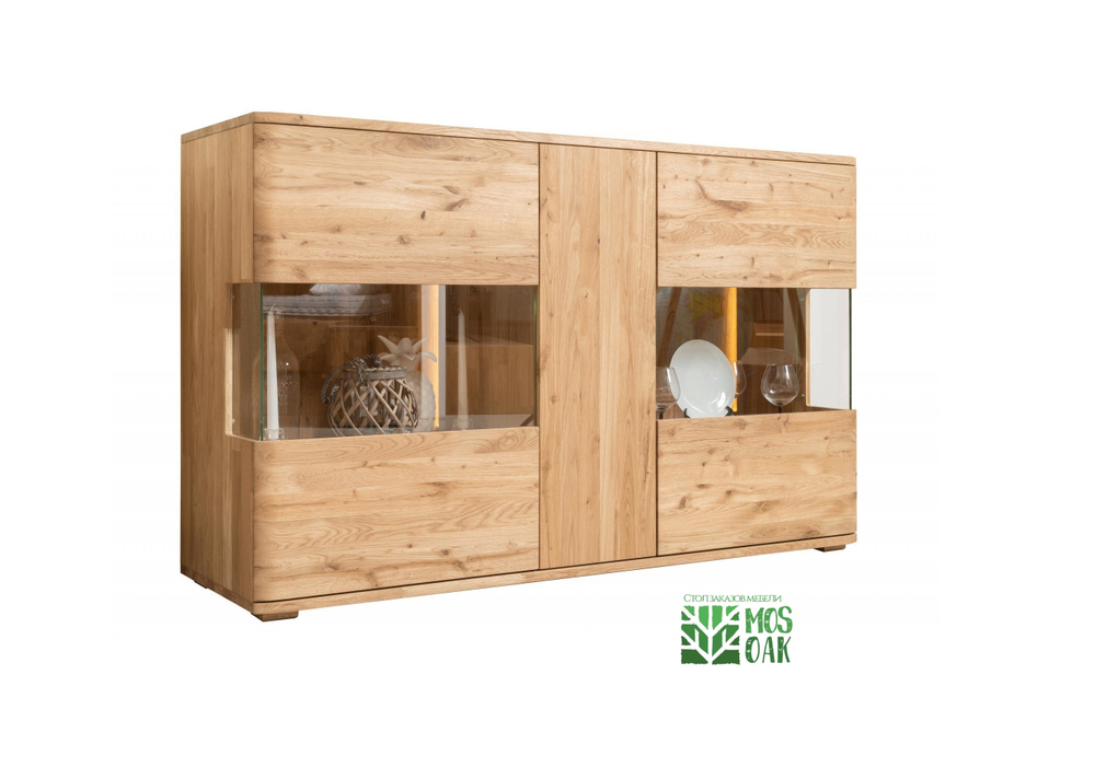 Комод бар из массива дуба Мидгард с подсветкой