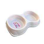 Миска для животных двойная 2х350мл пепел-розовый