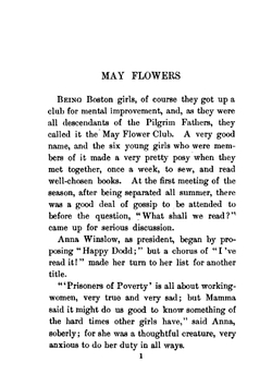 May flowers | Alcott Louisa May