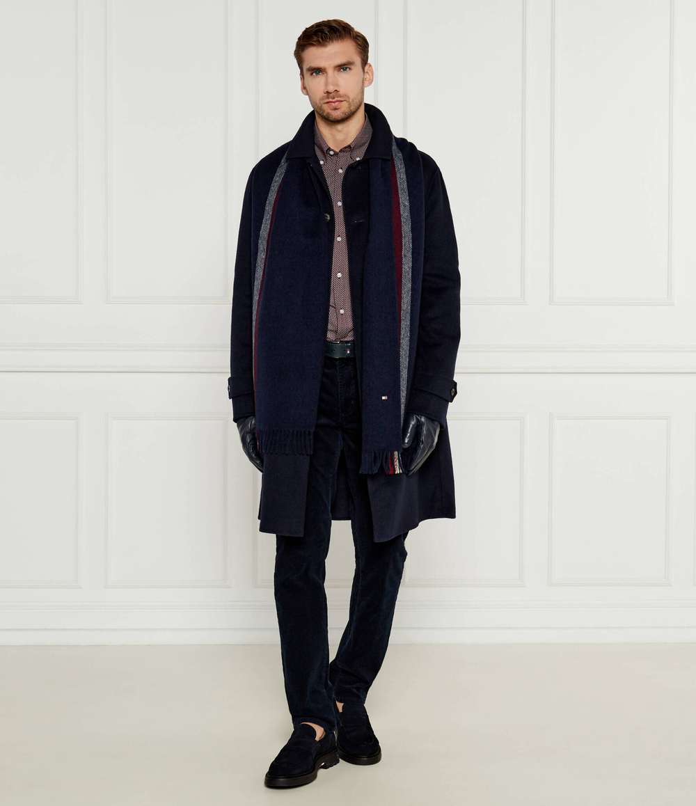 Шерстяное пальто Tommy Hilfiger - темно-синий(MW0MW37395)