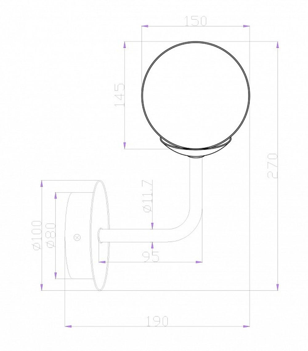 Бра Maytoni Erich MOD221-WL-01-G