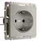 Розетка с заземлением (дымчатый) W1271004/ a069462