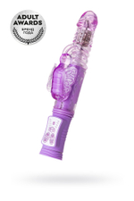 Вибратор с клиторальным стимулятором A-Toys by TOYF Serk High-Tech fantasy, TPE, фиолетовый, 24,5 см