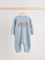 Комбинезон / Cлип для малышей Next N26-395, 3 шт., Бежевый, Серый, Синий