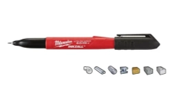 Маркер черный ультра тонкий для стройплощадки MILWAUKEE INKZALL Ultra Fine Point (1шт)