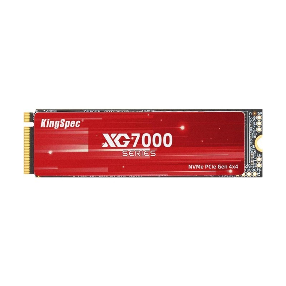 Твёрдотельный накопитель KingSpec SSD 512GB M.2 2280 PCIe 4.0 x4 NVMe R7200/W4400MB/s 3D TLC MTBF 1M 300TBW