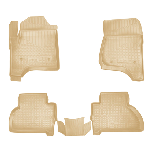 Ковры в салон Norplast/Unidec для Chevrolet Tahoe (2014-)Полиуретан,Бежевый,5 мест арт.NPA11-C10-350-B