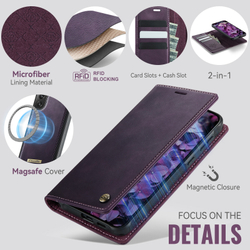 Чехол-кошелек CaseMe 2 in 1 MagSafe Samsung Galaxy S21 FE