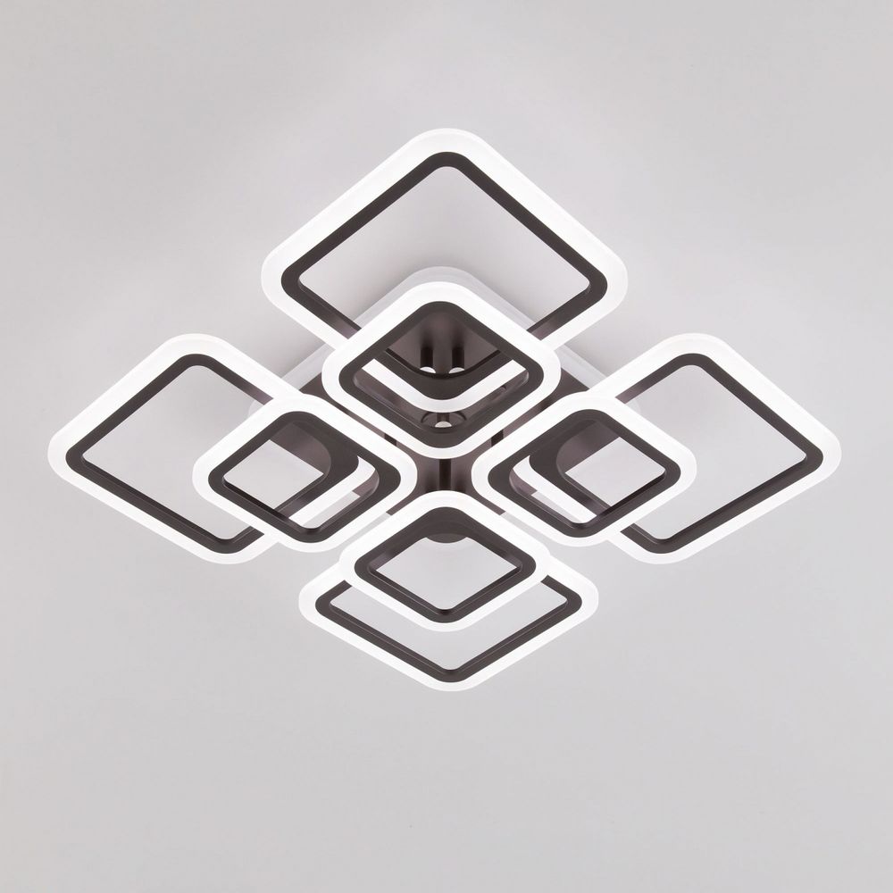 Citilux Марсель Смарт CL232A185E RGB Умная люстра Чёрная