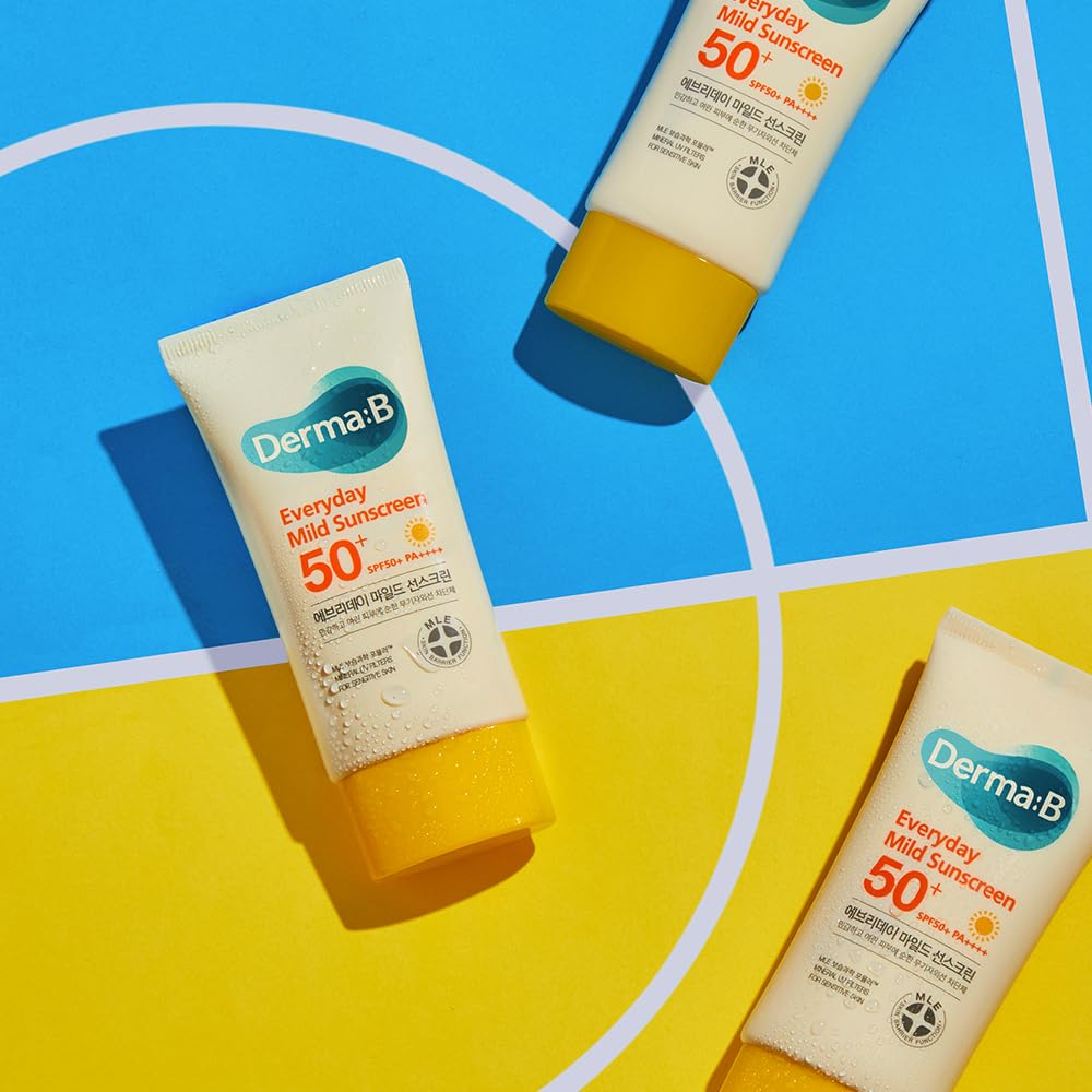 Derma:B Everyday Mild Sunscreen SPF50+ PA++++ мягкий солнцезащитный крем на каждый день
