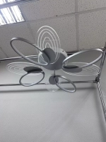 Люстра потолочная MEDIANA LED*128W белый, серебро