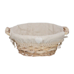 Корзина стеллажная "Полосочка", Д250 Ш250 В100, натуральный