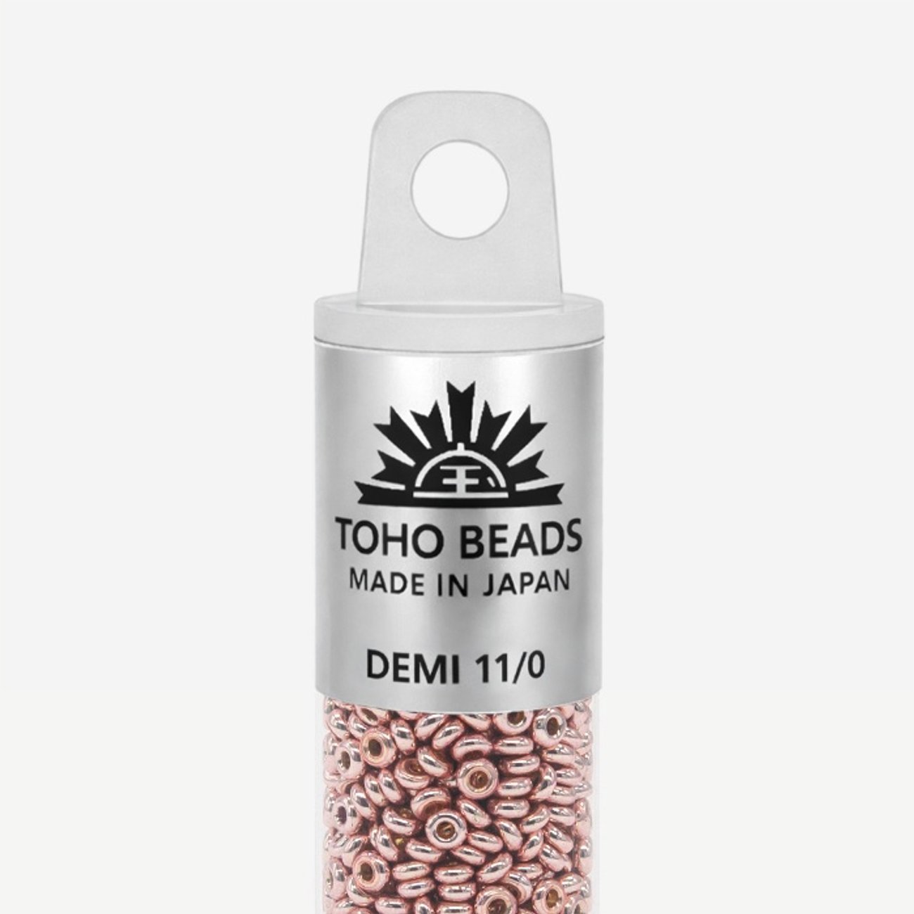 Японский бисер TOHO Demi 11/0 (№PF552), металлизированный, непрозрачный глянцевый