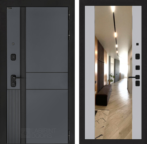 Эволаб зеркало МАХ серый рельеф софт