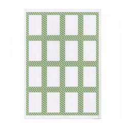 Этикетка бумажная самоклеящаяся белая, 4,5*6,5 см, 100 листов, 16 наклеек/лист Garcia De Pou