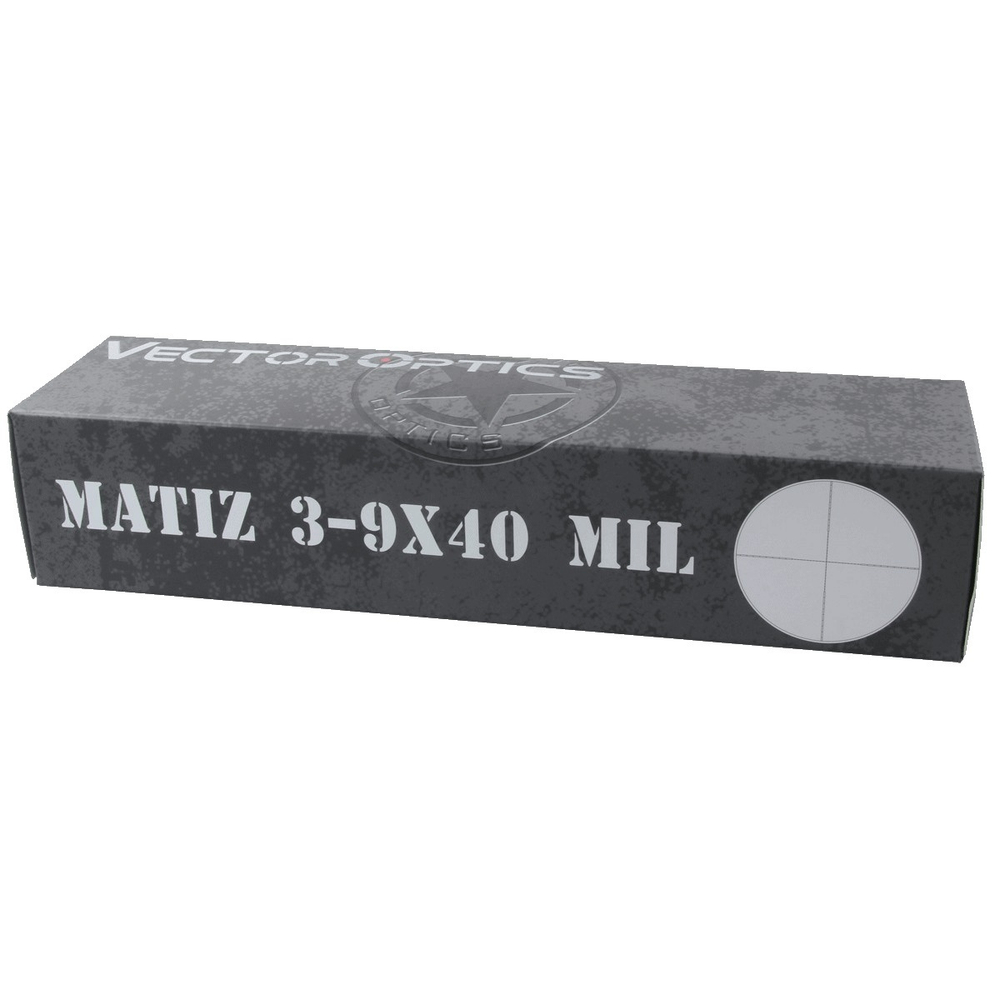 Прицел Vector Optics MATIZ 3-9х40, сетка MILDOT 1 SFP (SCOM-32)