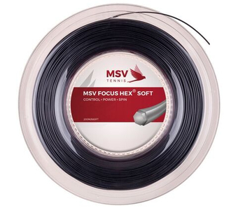 Струны теннисные MSV Focus Hex Soft (200 m) - black