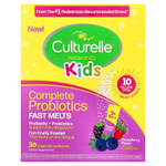 Culturelle, Kids, комплекс пробиотиков Fast Melts, для детей от 3 лет, ягодный вкус, 30 порционных пакетиков по 1,4 г (0,05 унции)