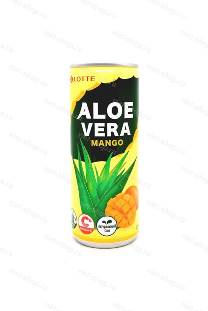 Напиток негазированный Aloe Vera Mango, Lotte, Корея, 240 мл.