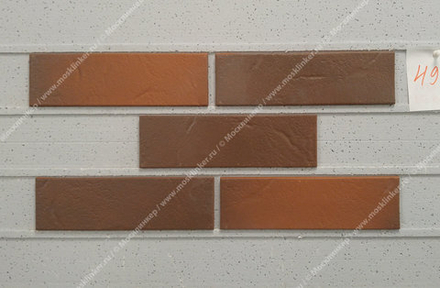 ABC - Rotbunt, struktur, 240х71х8, NF - Клинкерная плитка для фасада и внутренней отделки