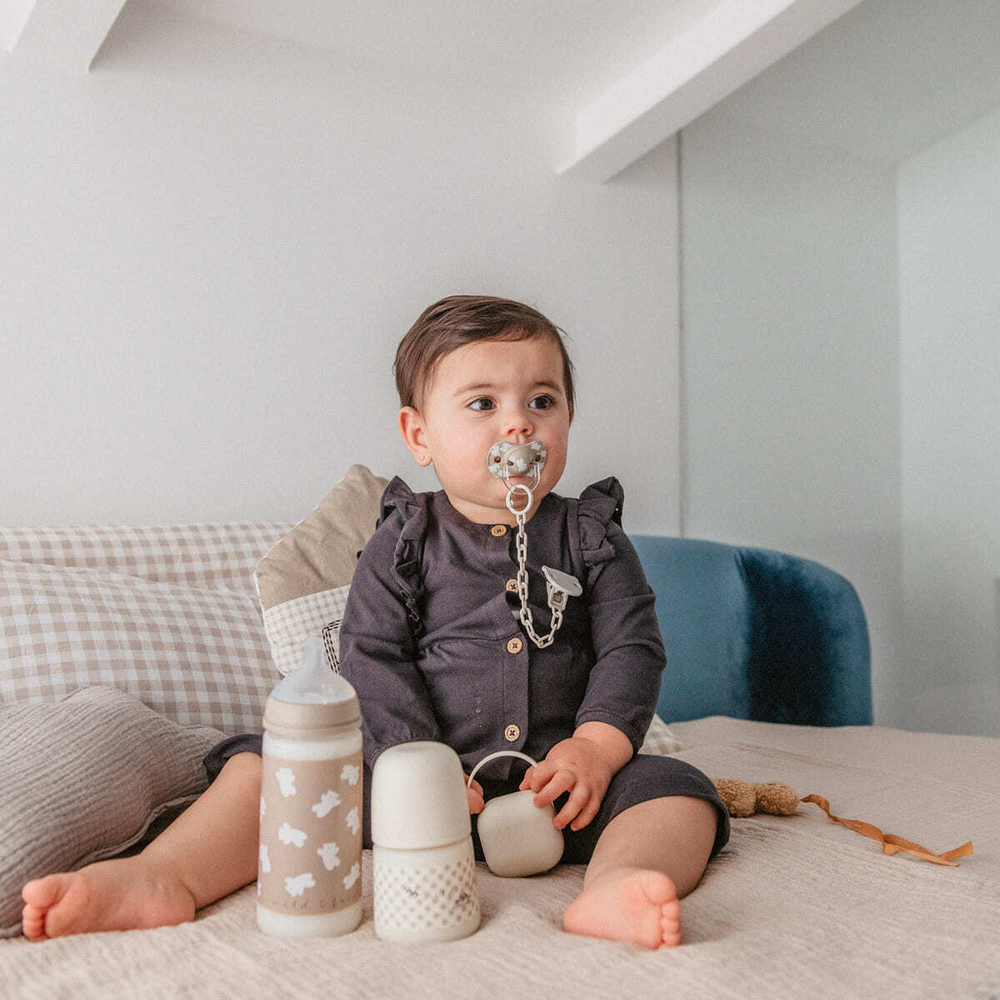 Набор физиологических пустышек Suavinex Wild бежевый, 18+ мес, 2 шт