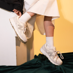 Кроссовки New Balance Nb 480 Beige (Женская размерная сетка)