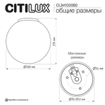 Citilux RON CL941D20B2 Потолочный светильник Золото