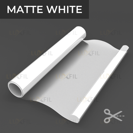 Пленка для окон декоративная MATTE WHITE LUXFIL, на отрез