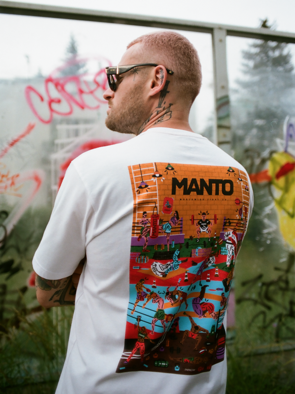 Футболка MANTO GYM 2.0 белая