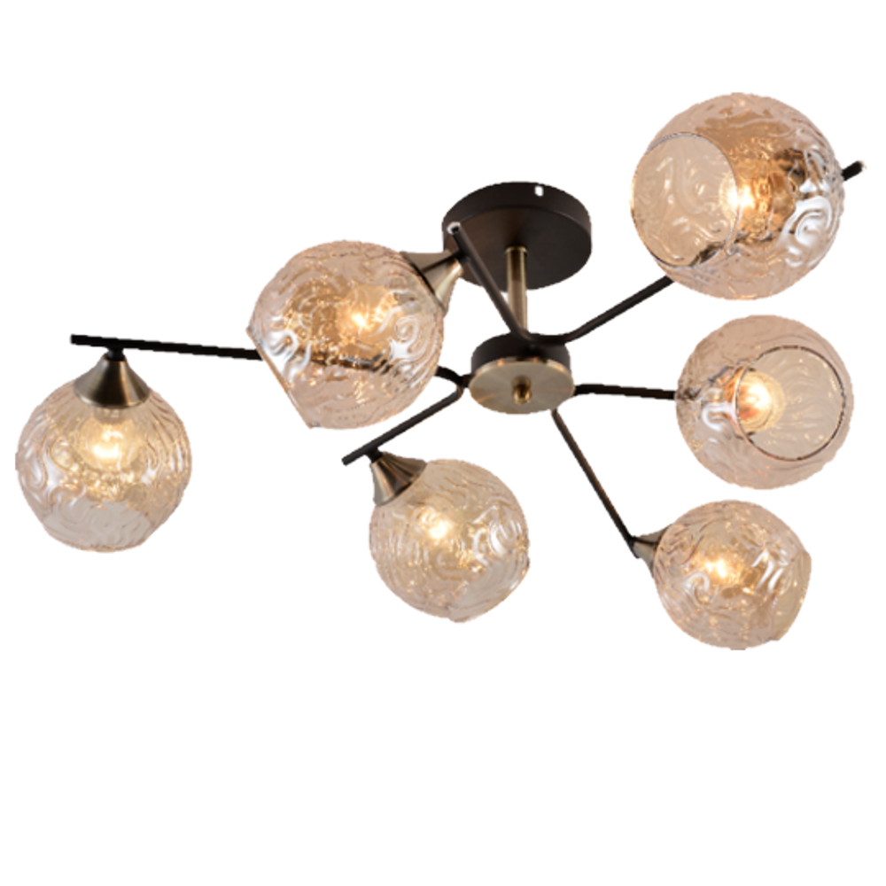 Потолочная люстра Mirastyle MH-1488/6 BK+AB