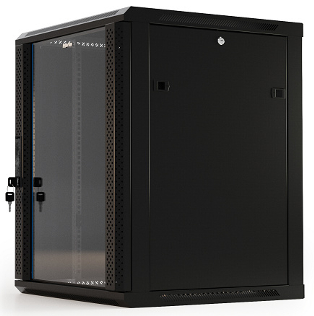 Шкаф настенный 19", 6U Hyperline TWB-0666-GP-RAL9004