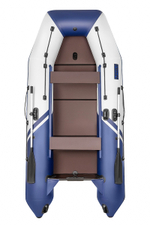 Броня-340 СК белый-синий + KAMISU T 5 BMS (комплект лодка + мотор)