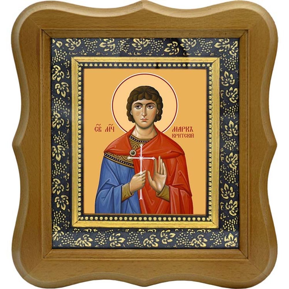 Марк Критский мученик. Икона на холсте.
